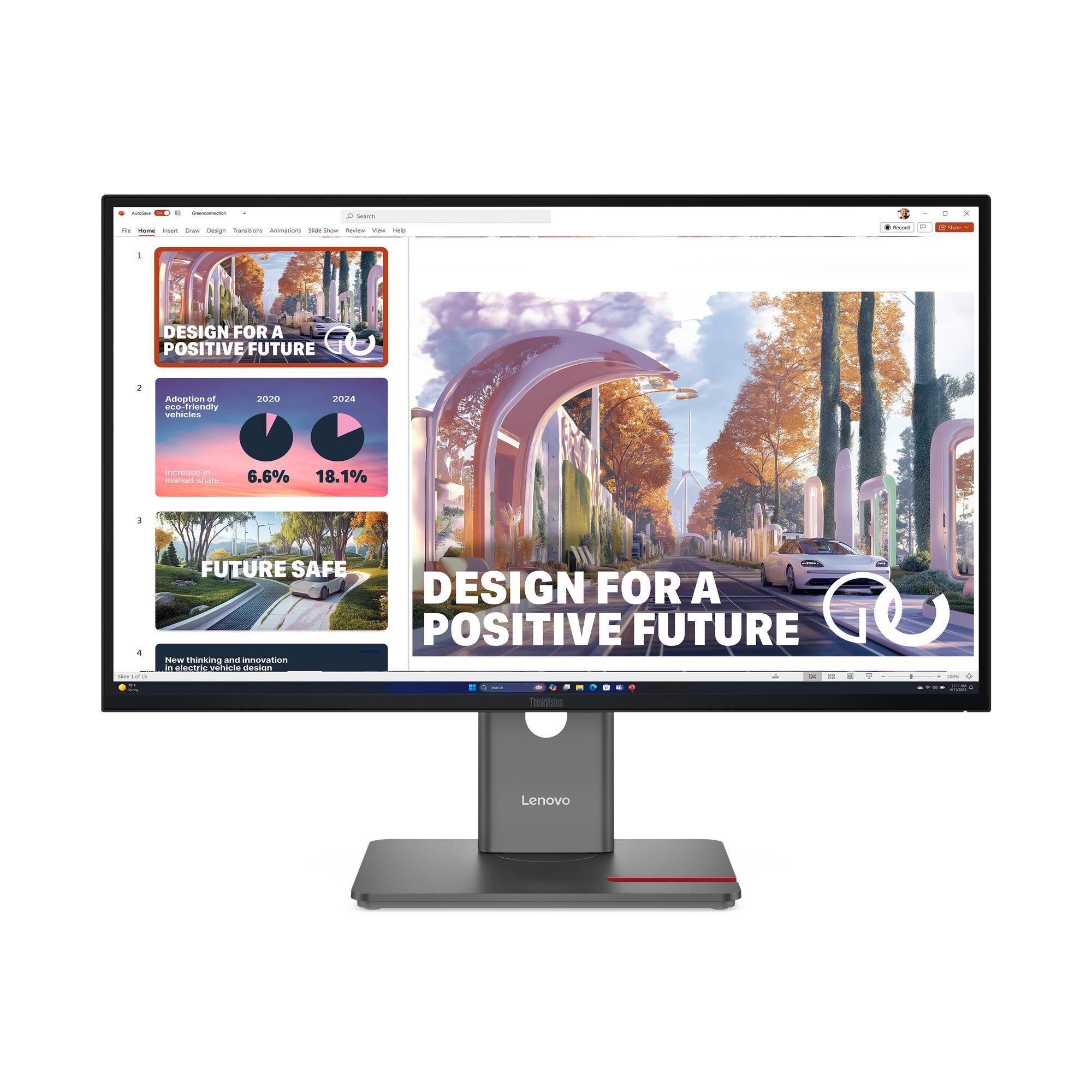 MONITOR THINKVISION P27QD-40 27' QHD 100HZ IPS USB-C DOCKING - 1
