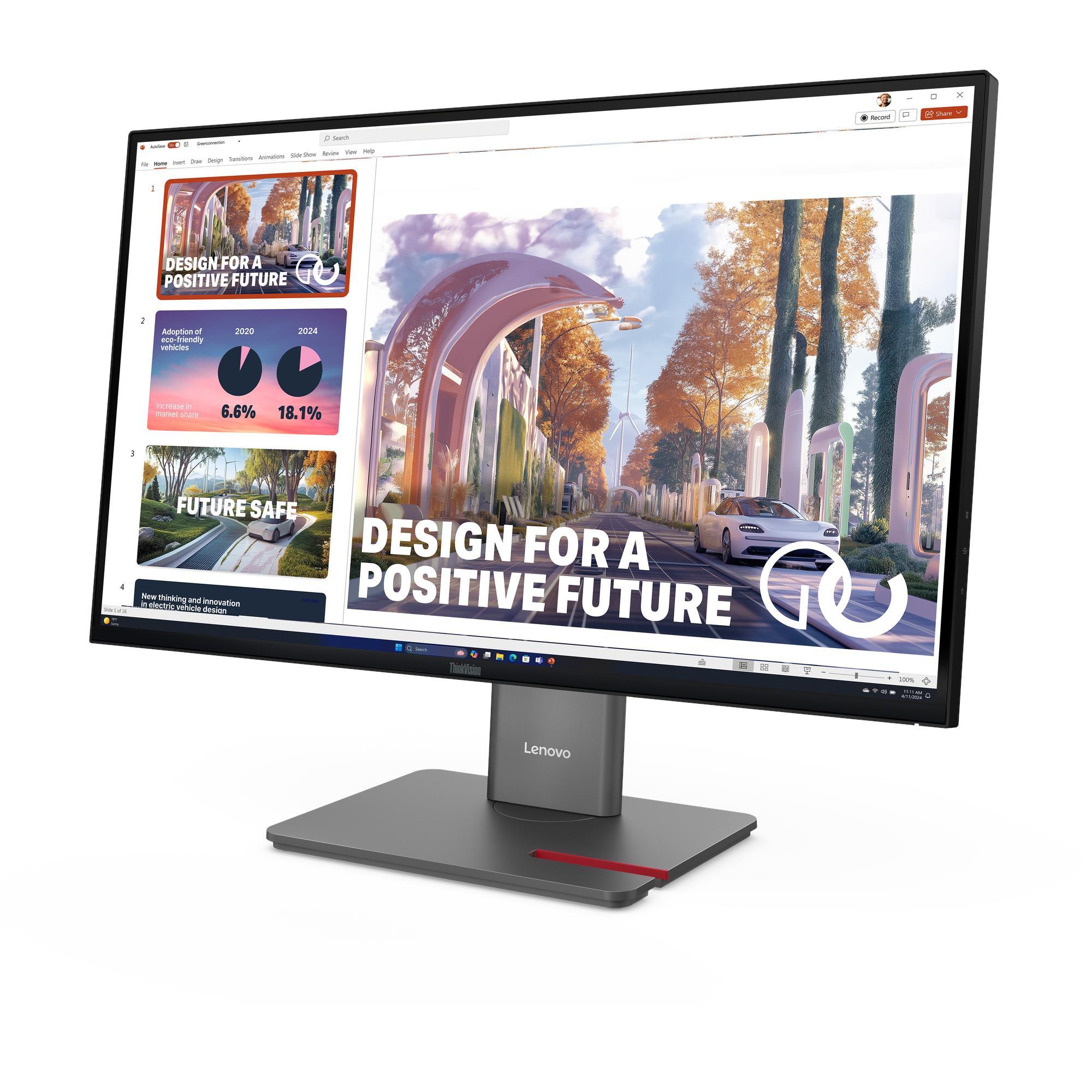 MONITOR THINKVISION P27QD-40 27' QHD 100HZ IPS USB-C DOCKING - 3