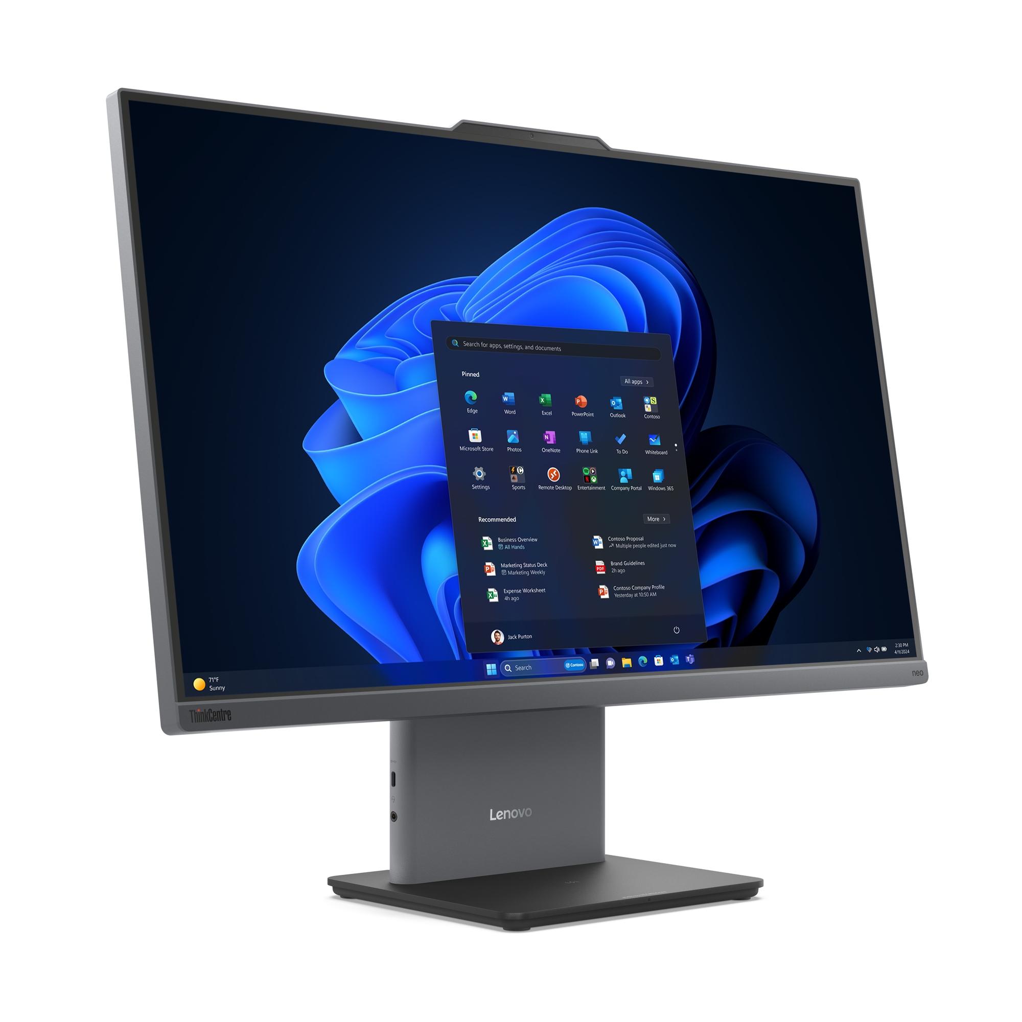 ALL IN ONE THINKCENTRE NEO 50A INTEL CORE ULTRA 7 16 GB RAM 512GB SSD 23.8' FHD - 8