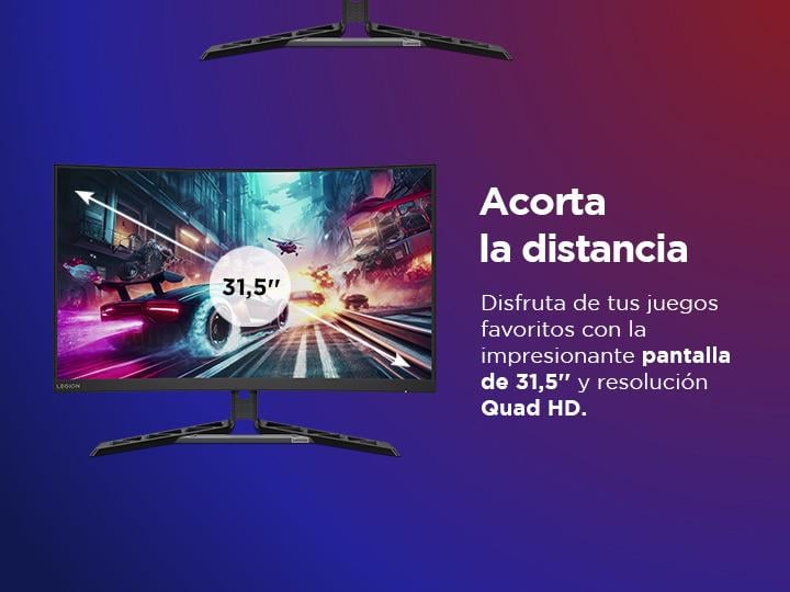 MONITOR LEGION R32QC-30 WLED CURVO 31.5' 2560X1440 QHD HDMI - 7