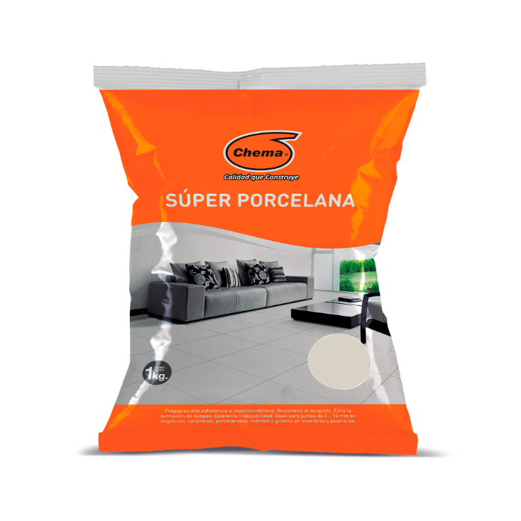 SUPER PORCELANA BLANCO HUMO DE 1 KG - 1