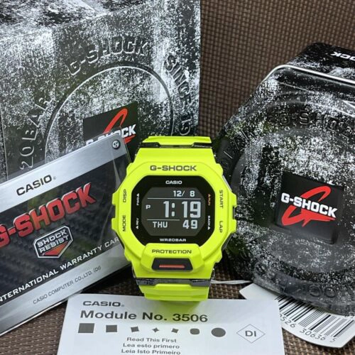 RELOJ CASIO G-SHOCK UNISEX DIGITAL GBD 200-9D G-SQUAD SERIE BLUETOOTH VERDE LIMA - 3