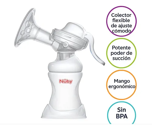 EXTRACTOR NUBY SUCCIONADOR MANUAL DE LECHE NATURAL TOUCH - 3