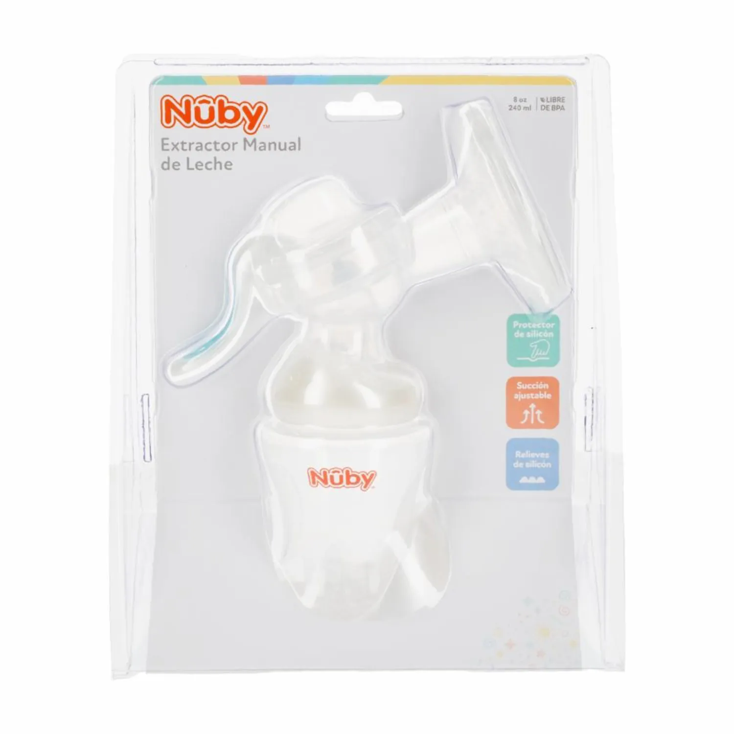 EXTRACTOR NUBY SUCCIONADOR MANUAL DE LECHE NATURAL TOUCH - 4