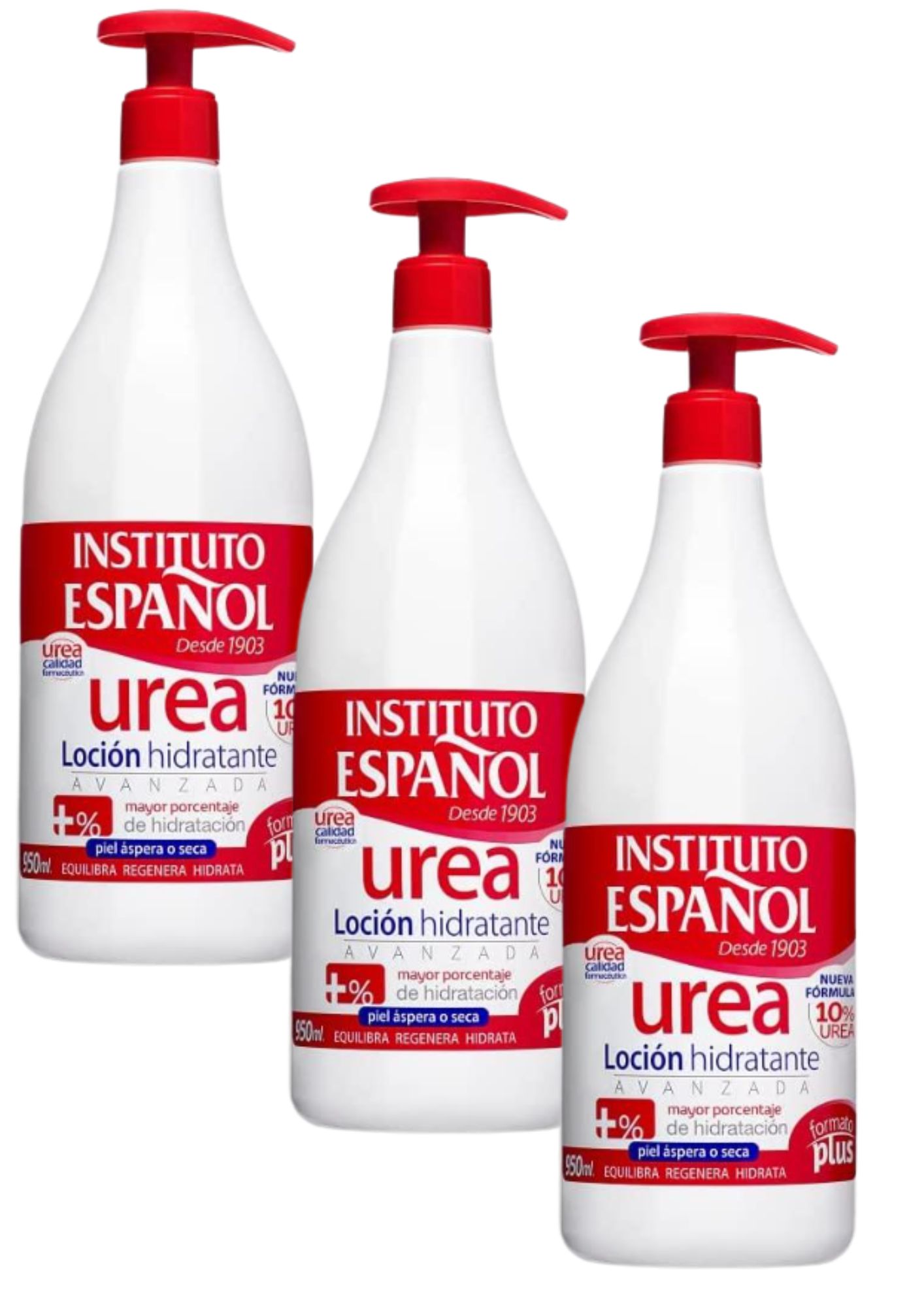 PACK 3 HIDRATANTE CORPORAL INSTITUTO ESPAÑOL UREA 10% LOCION 950 ML - 1