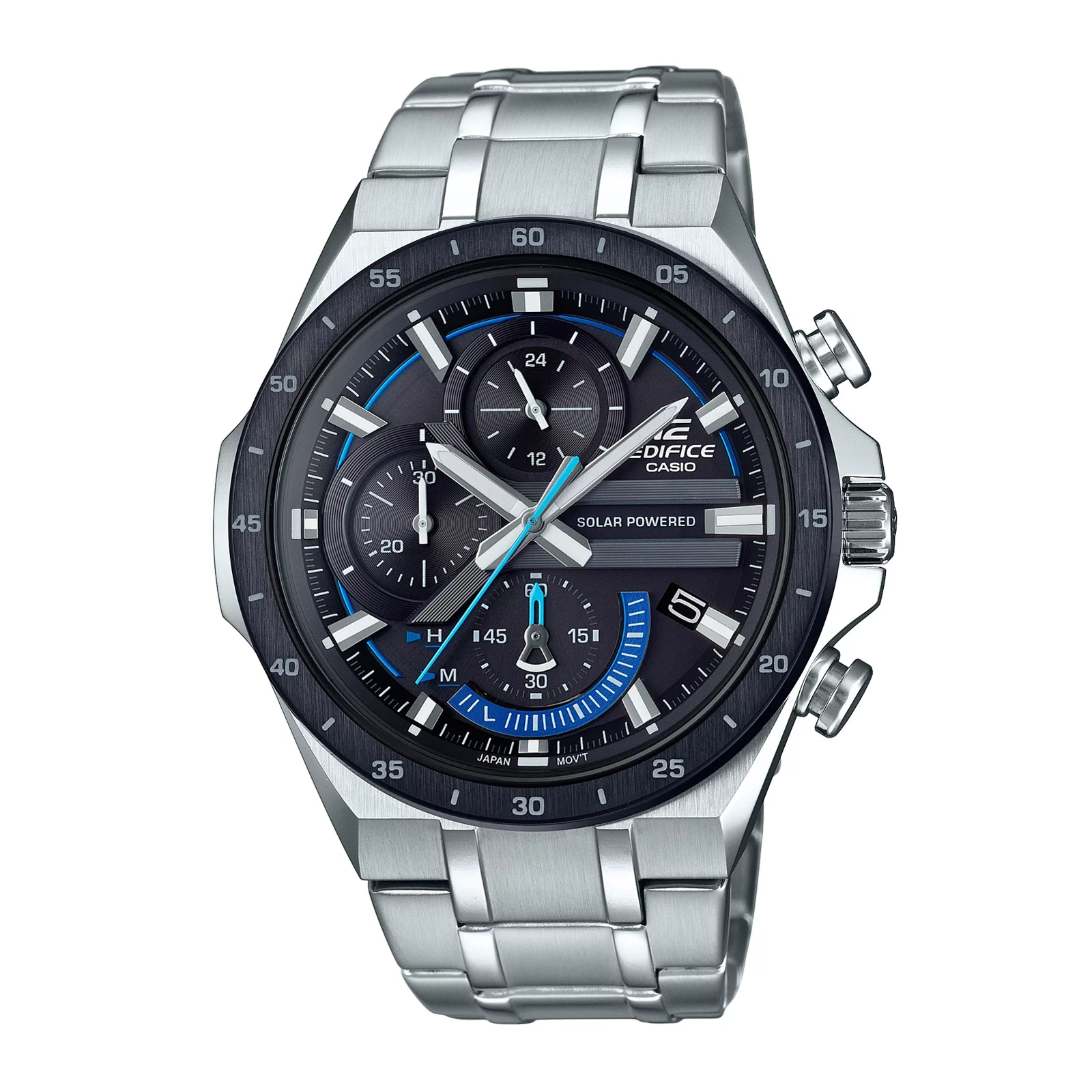 RELOJ EDIFICE HOMBRE ANÁLOGO EQS-920DB-2AVUDF SLIM SOLAR CRONOGRAFO METALICO - 1