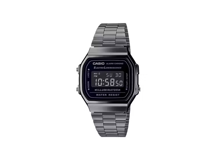 RELOJ CASIO UNISEX DIGITAL A168WGG-1BDF CLÁSICO METALICO - 1