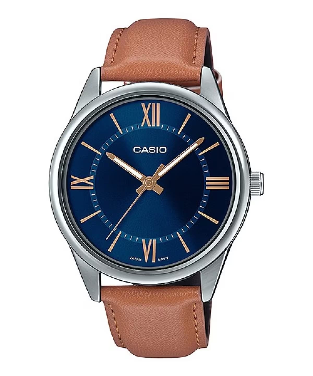 RELOJ CASIO HOMBRE ANÁLOGO MTP-V005L-2B5 CORREA CUERO - 1