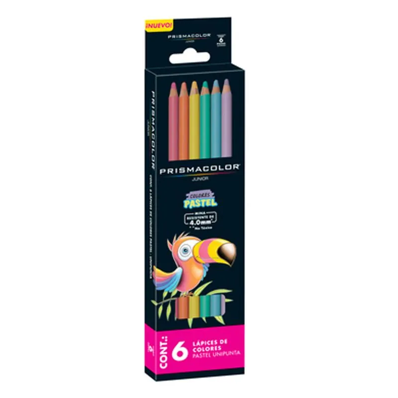 COLORES PASTEL PRISMACOLOR JUNIOR X6 - 1