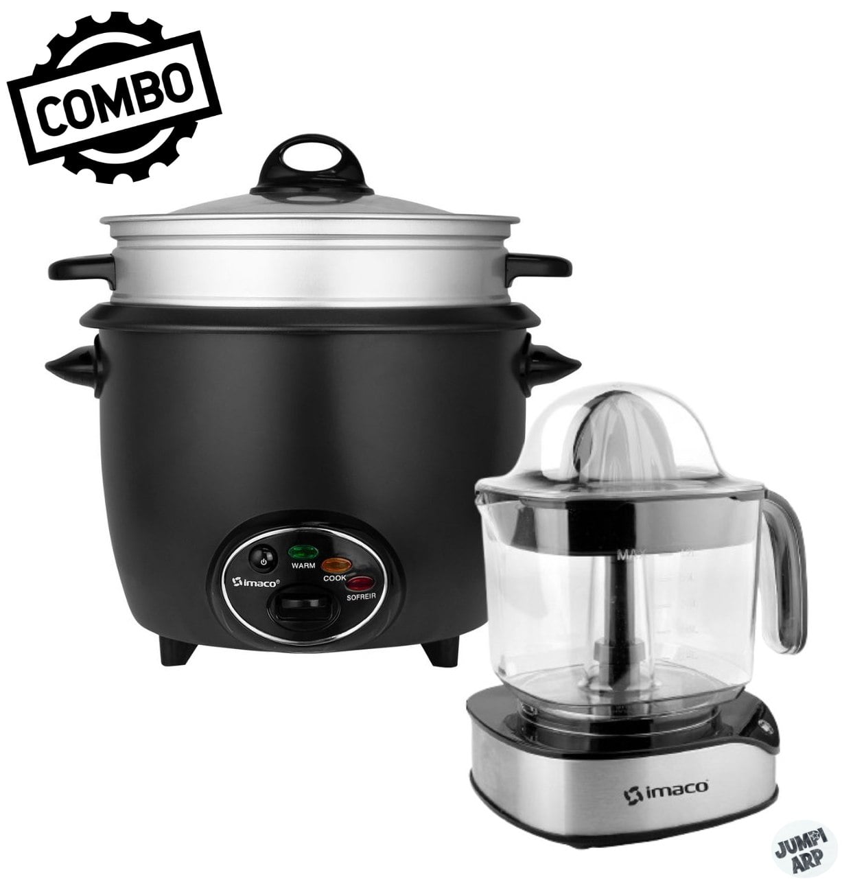 COMBO IMACO OLLA ARROCERA RC18FRY + EXPRIMIDOR CP2512I - 1