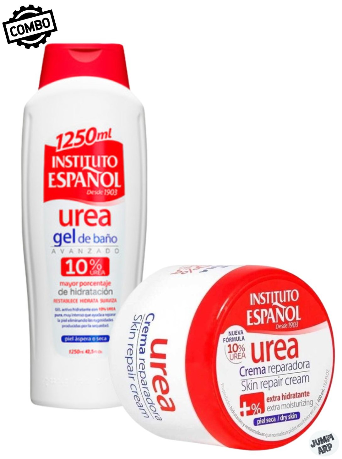 COMBO INSTITUTO ESPAÑOL UREA GEL DUCHA 1250ML + CREMA REPARADORA 400ML - 1