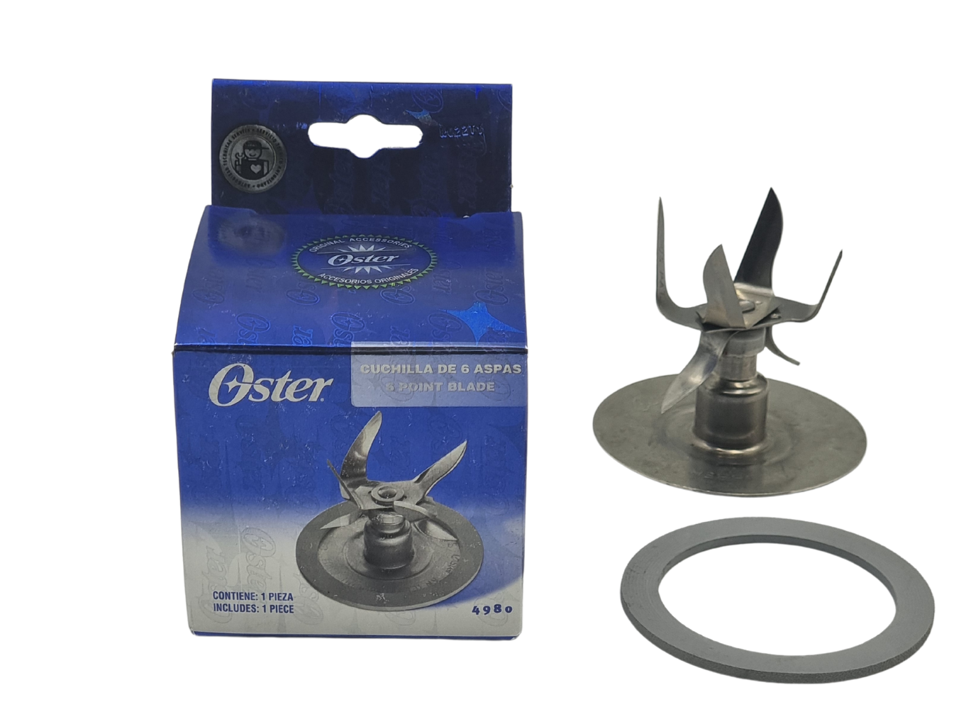 COMBO OSTER 2 CUCHILLAS 4980 + KIT ACOPLE BLSTAC-KIT - 2