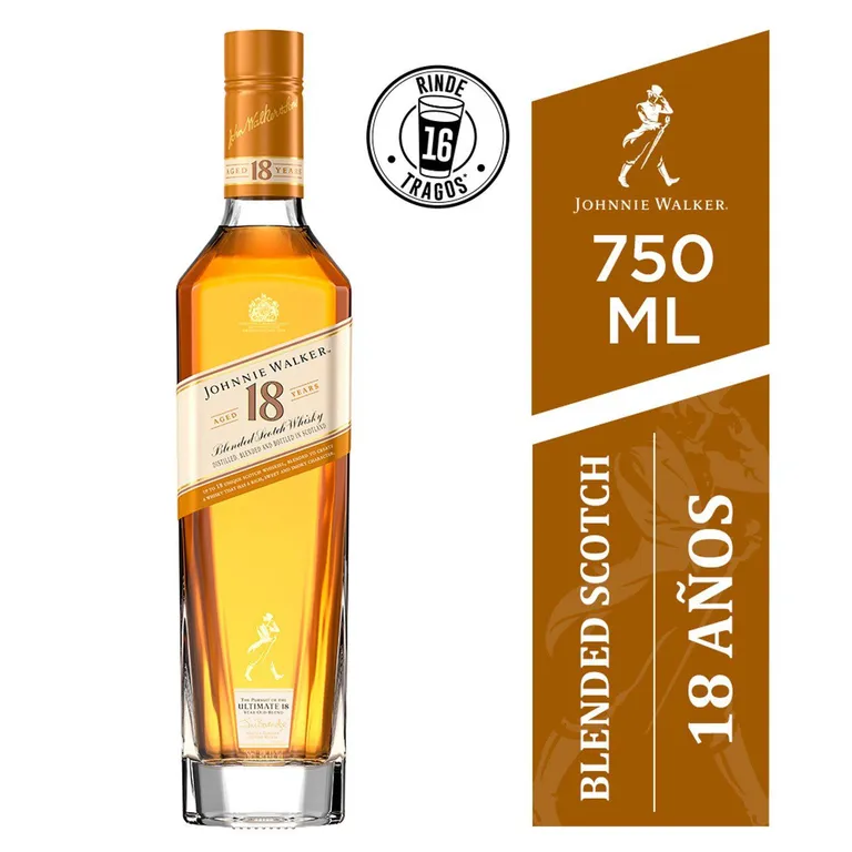 WHISKY JOHNNIE WALKER GOLD 18 AÑOS 750ML - 2