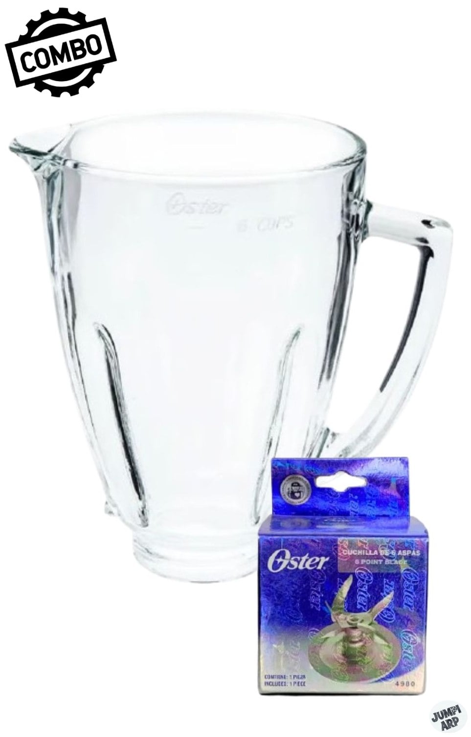COMBO OSTER VASO LICUADORA 1.5LT + CUCHILLA  4980 6 ASPAS - 1