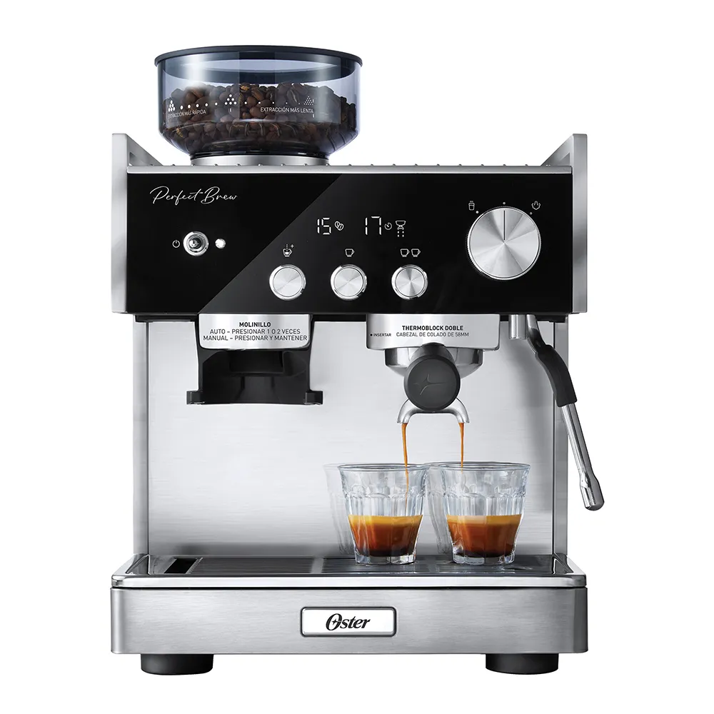 OSTER BVSTEM7400 CAFETERA AUTOMATICA ESPRESSO BARISTA MOLINILLO 2,8L - 1