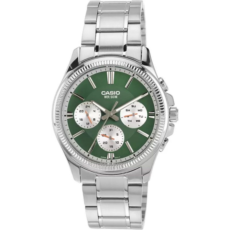 RELOJ CASIO MTP-1375D-3A ACERO HOMBRE PLATEADO - 1