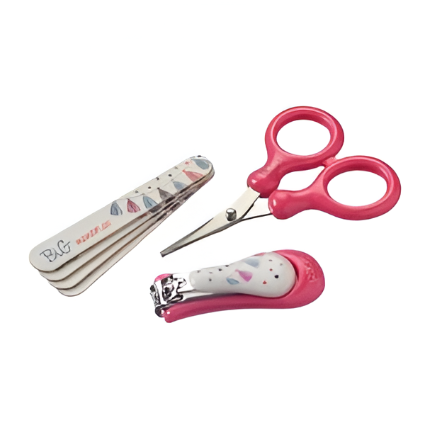NUBY SET CORTA UÑAS DE BEBÉS 0M+ -  FUCSIA - 1