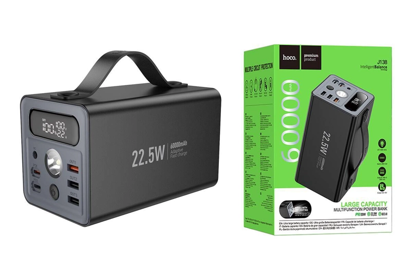HOCO J138 CARGADOR PORTATIL POWER BANK 60000 MAH 22.5W - 2