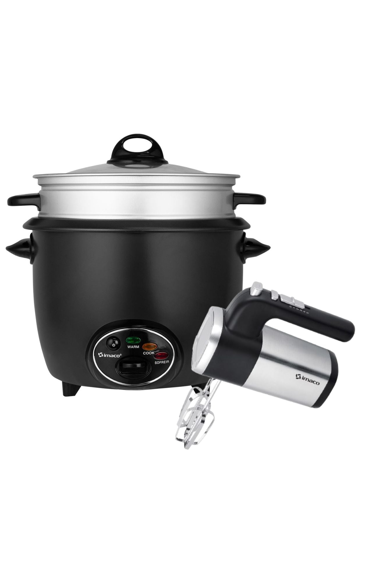 COMBO IMACO OLLA ARROCERA RC18FRY + BATIDORA DE MANO HM400I - 1