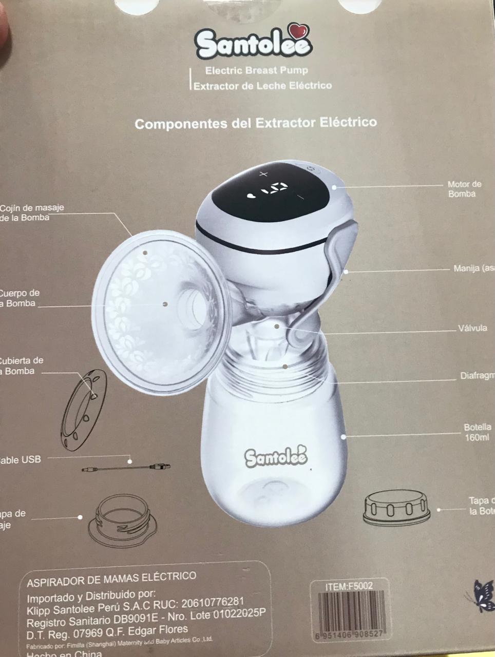 SANTOLEE EXTRACTOR DE LECHE ELECTRICO INALAMBRICO F5002 - 2
