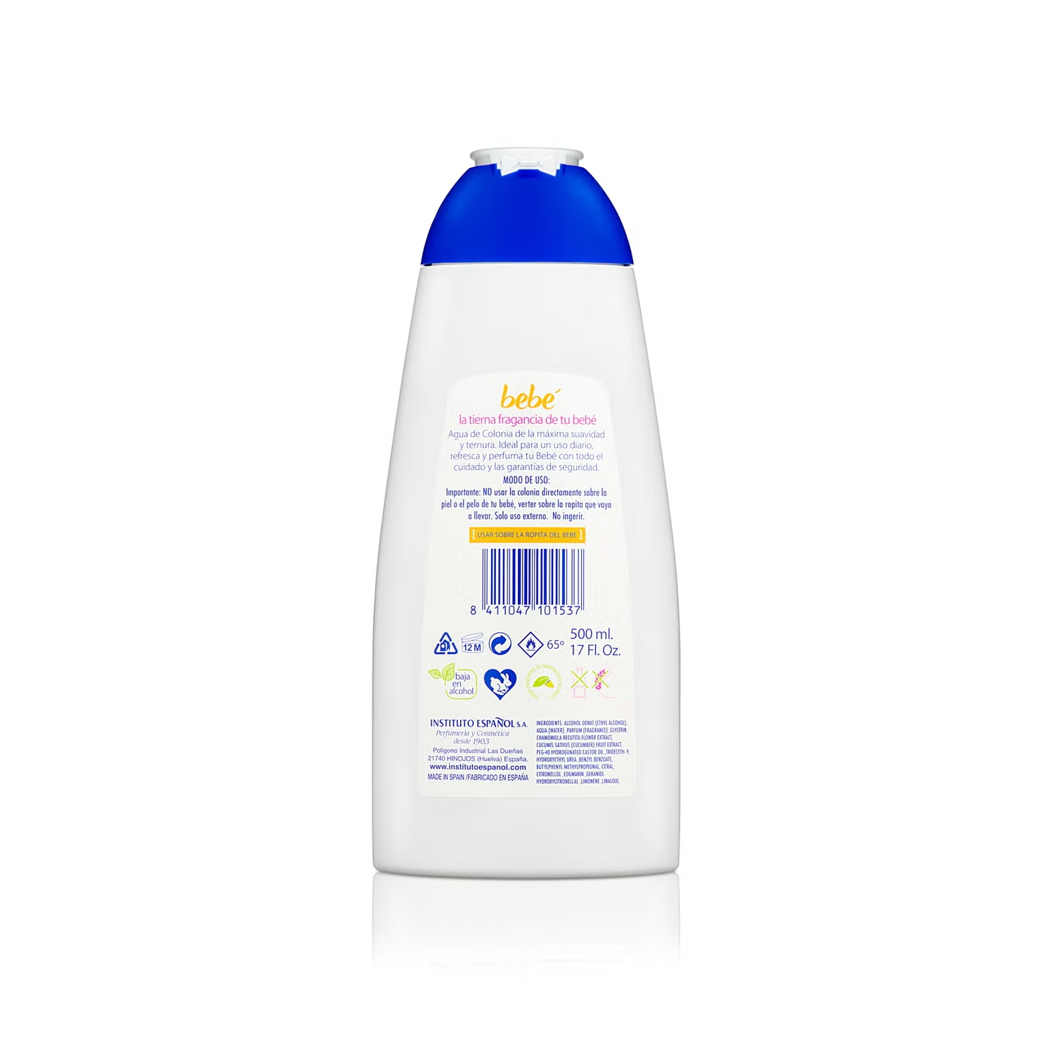 INSTITUTO ESPAÑOL AGUA DE COLONIA BEBE 500ML - 2