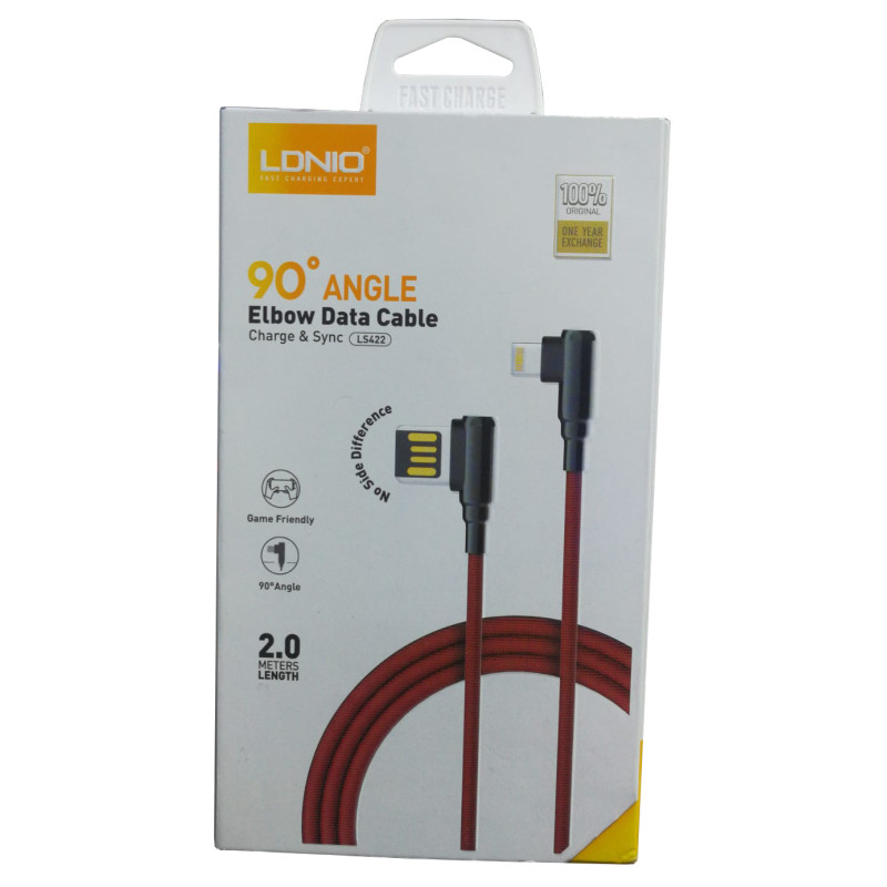 CABLE 90 GRADOS ELBOW DATA CLABLE LIGHTNING 2M LS422 - 1