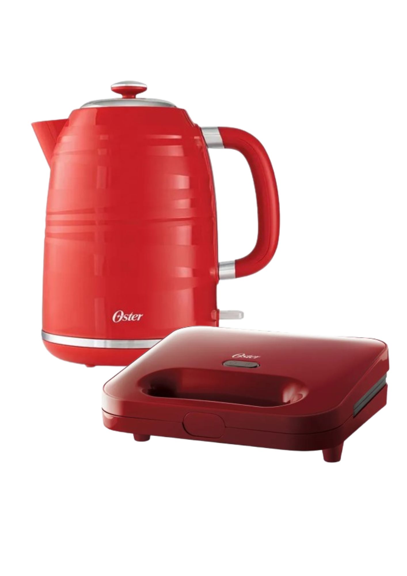 COMBO OSTER HERVIDOR BVSTKT4177R + SANDWICHERA CKSTSM2885R - ROJO - 1