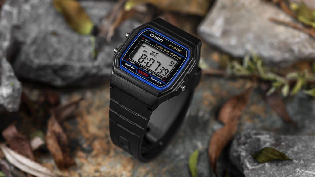 COMBO CASIO VINTAGE UNISEX DIGITAL DB 36-1A + F-91W-1D - 3