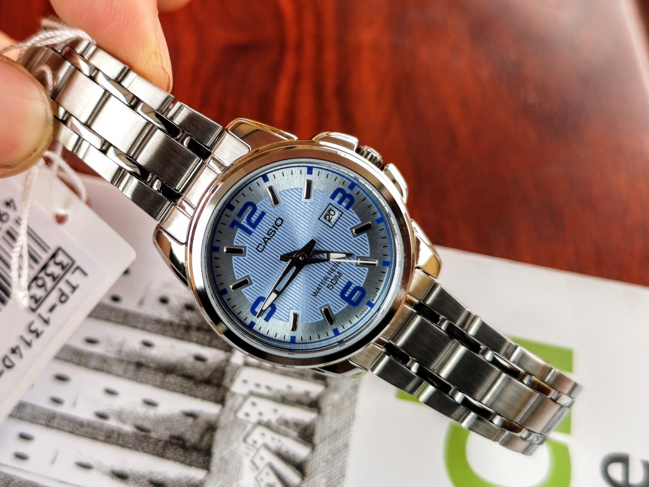 CASIO LTP 1314D-2A ENTICER LADIES ACERO 50MTS - DAMA - 3