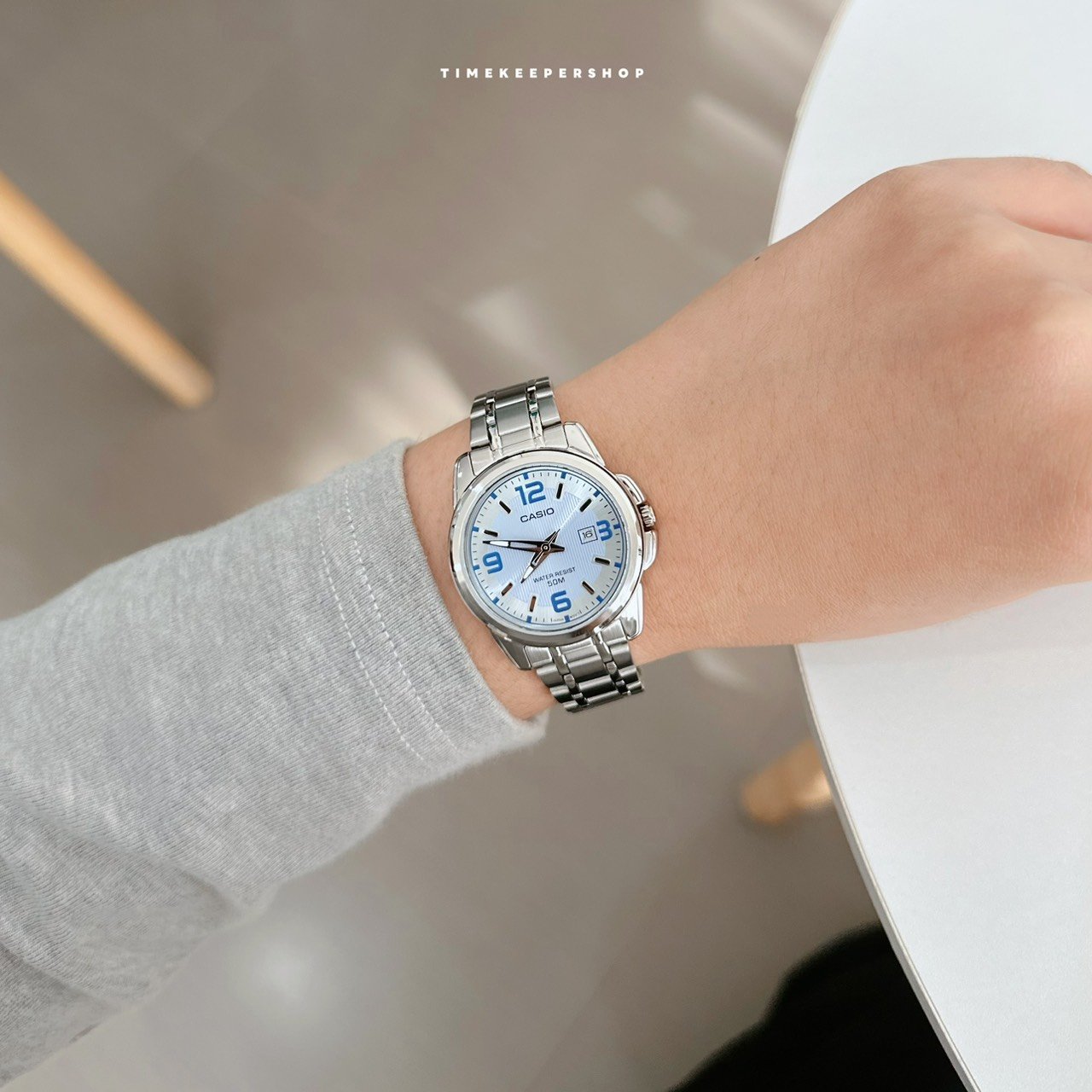CASIO LTP 1314D-2A ENTICER LADIES ACERO 50MTS - DAMA - 4