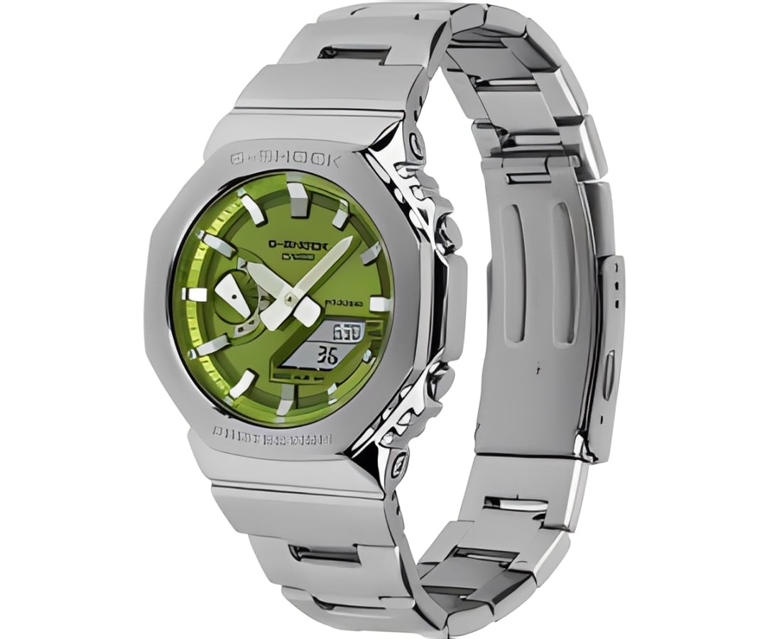 RELOJ CASIO G-SHOCK G STEEL  METAL GM-2110D-3A - VERDE - 2