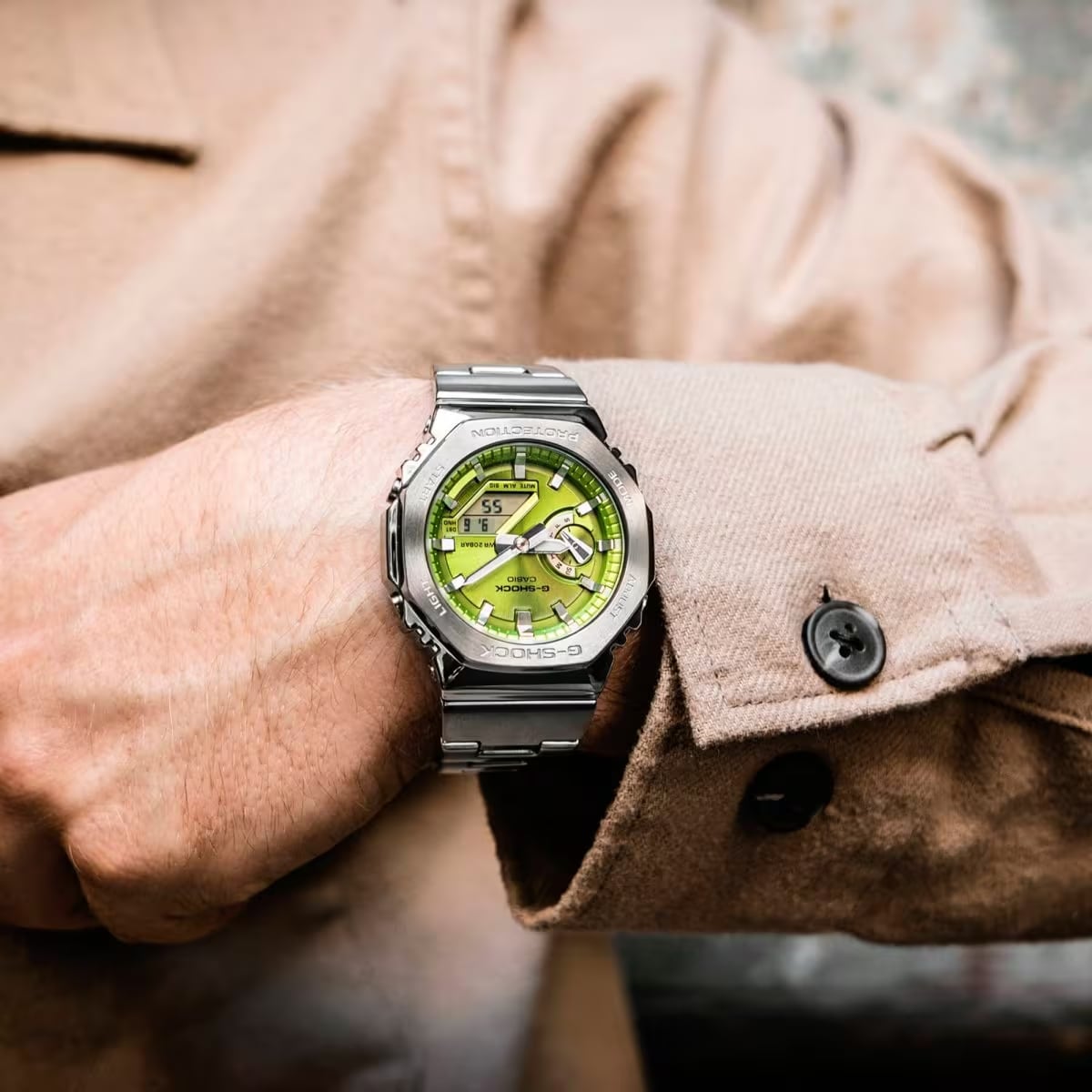 RELOJ CASIO G-SHOCK G STEEL  METAL GM-2110D-3A - VERDE - 3