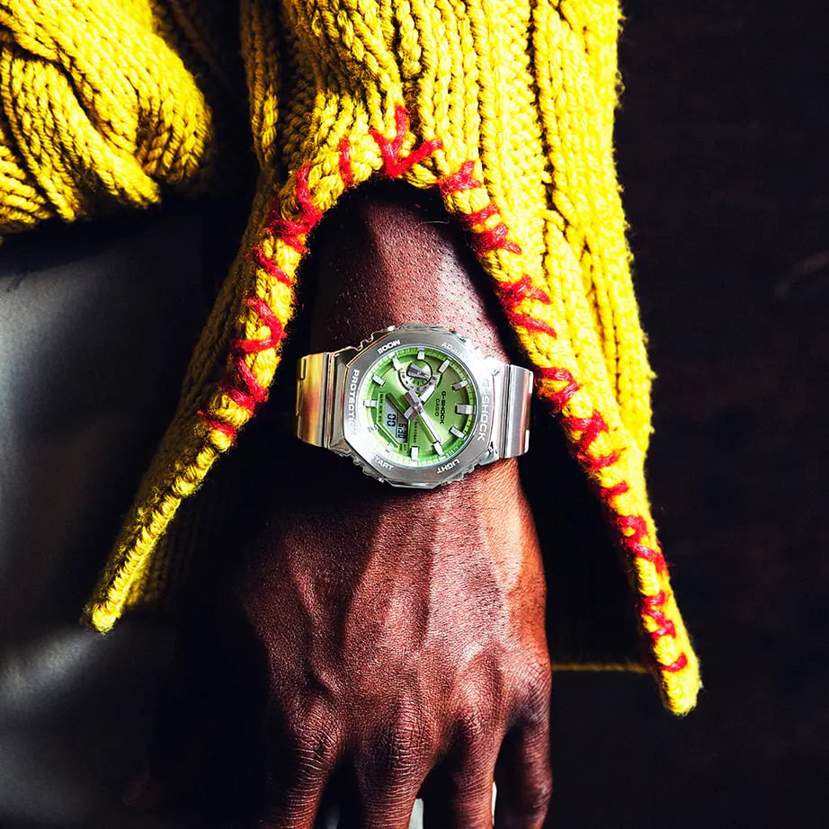 RELOJ CASIO G-SHOCK G STEEL  METAL GM-2110D-3A - VERDE - 4