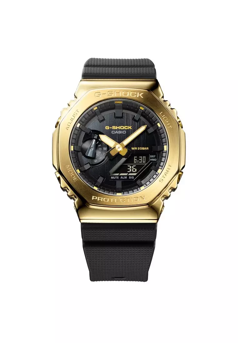 RELOJ CASIO G SHOCK RETRO GOLD GM-2100G-1A9 TIME SQUARE - 1