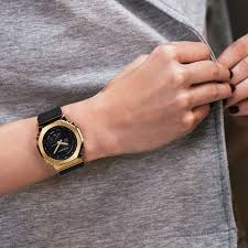 RELOJ CASIO G SHOCK RETRO GOLD GM-2100G-1A9 TIME SQUARE - 4