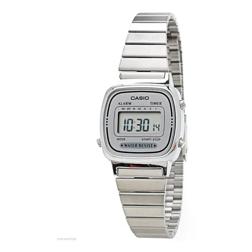 RELOJ CASIO LA670W-7D MUJER ACERO PLATEADO EXPANDIBLE - GRIS - 1