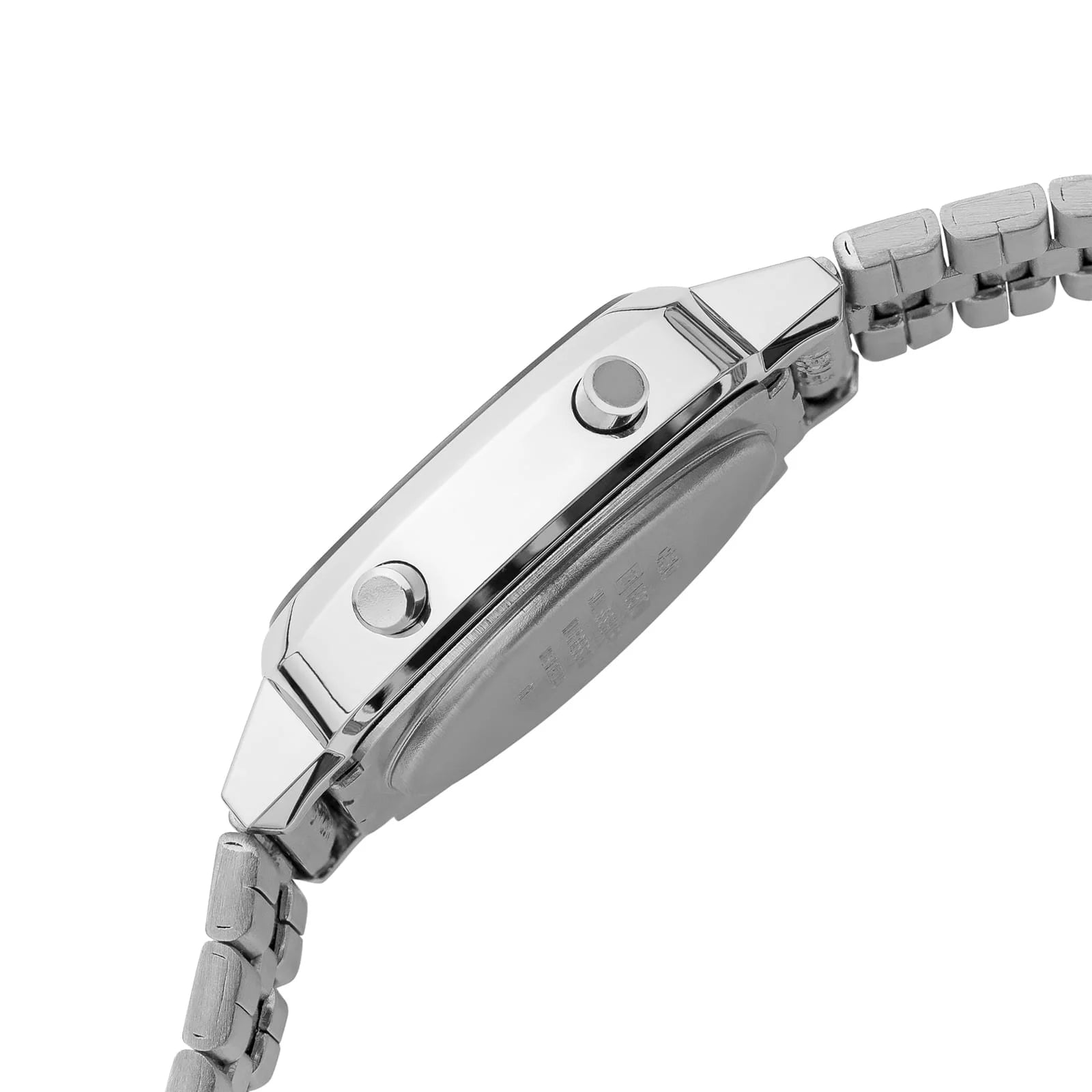 RELOJ CASIO LA670W-7D MUJER ACERO PLATEADO EXPANDIBLE - GRIS - 3