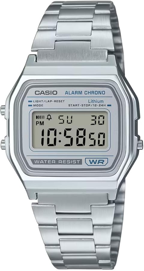 RELOJ CASIO VINTAGE A158WEA-7 - PLATEADO - 1