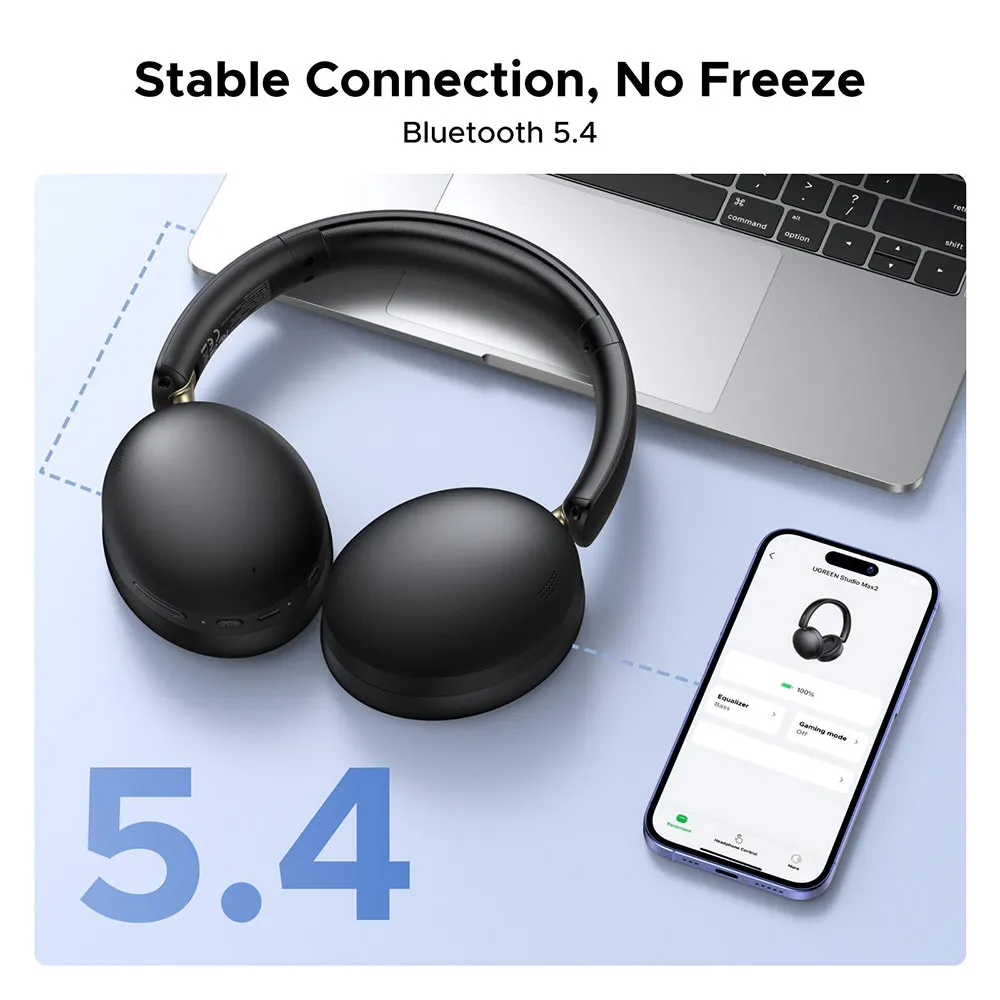 AUDIFONOS UGREEN DIADEMA STUDIO MAX2 ENC BLUETOOTH 5.4 - 3