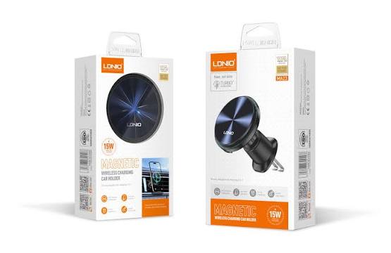 SOPORTE CARGADOR MAGNÉTICO DE AUTO PARA TELEFONO LDNIO MA23 - 1