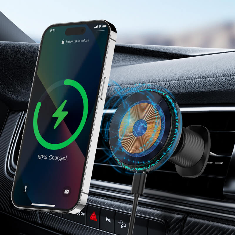 SOPORTE CARGADOR MAGNÉTICO DE AUTO PARA TELEFONO LDNIO MA23 - 3