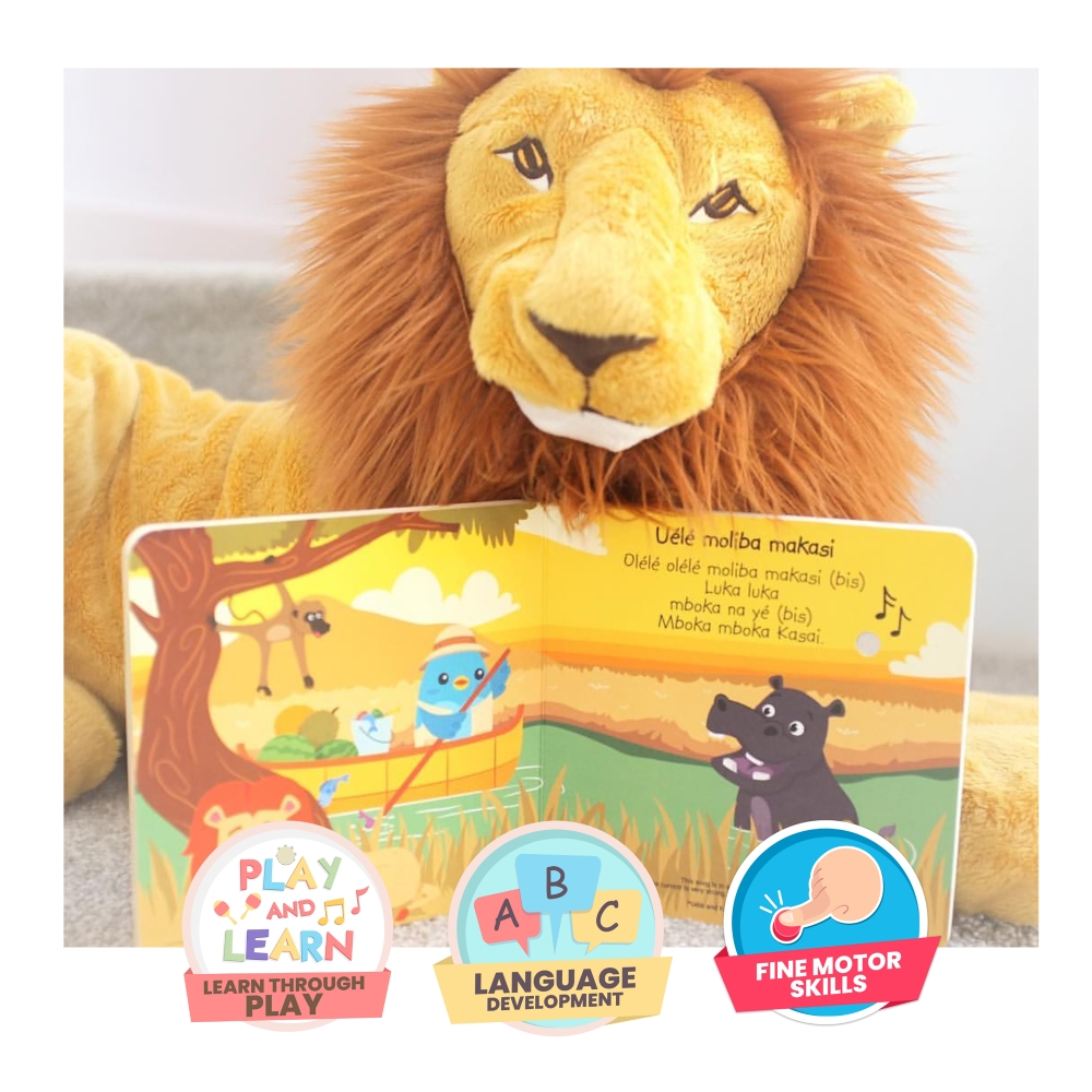 LIBRO INFANTIL SONIDOS DE ANIMALES DE SAFARI (INGLÉS) MUSICAL DITTY BIRD - 2