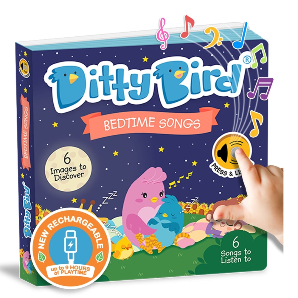 LIBRO INFANTIL CANCIONES PARA DORMIR (INGLÉS) MUSICAL DITTY BIRD - 1