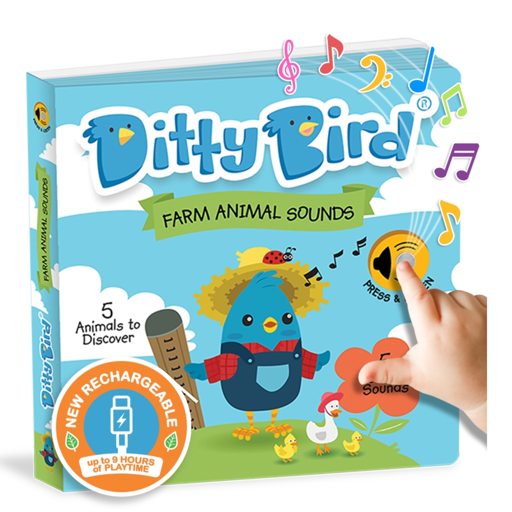 LIBRO INFANTIL SONIDOS ANIMALES DE LA GRANJA (INGLÉS) MUSICAL DITTY BIRD - 1