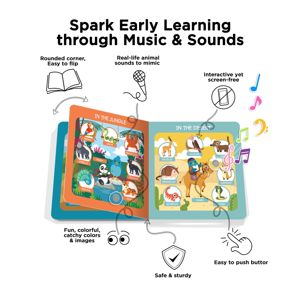 LIBRO INFANTIL MIS PRIMERAS 100 ANIMALES (INGLÉS) MUSICAL DITTY BIRD - 2