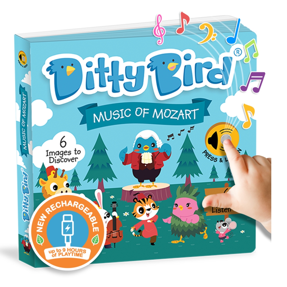 LIBRO INFANTIL MÚSICA CLÁSICA DE MOZART (INGLÉS) MUSICAL DITTY BIRD - 1