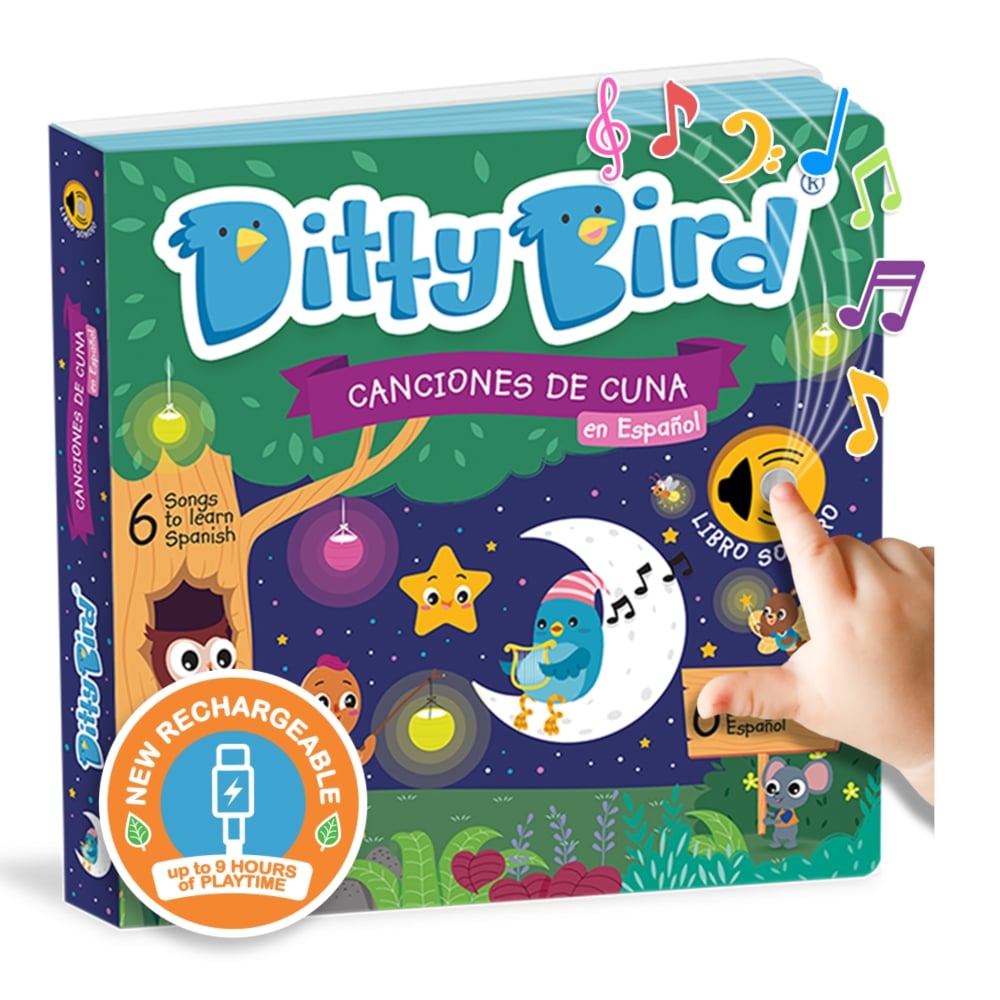LIBRO INFANTIL CANCIONES DE CUNA (CASTELLANO) MUSICAL DITTY BIRD - 1