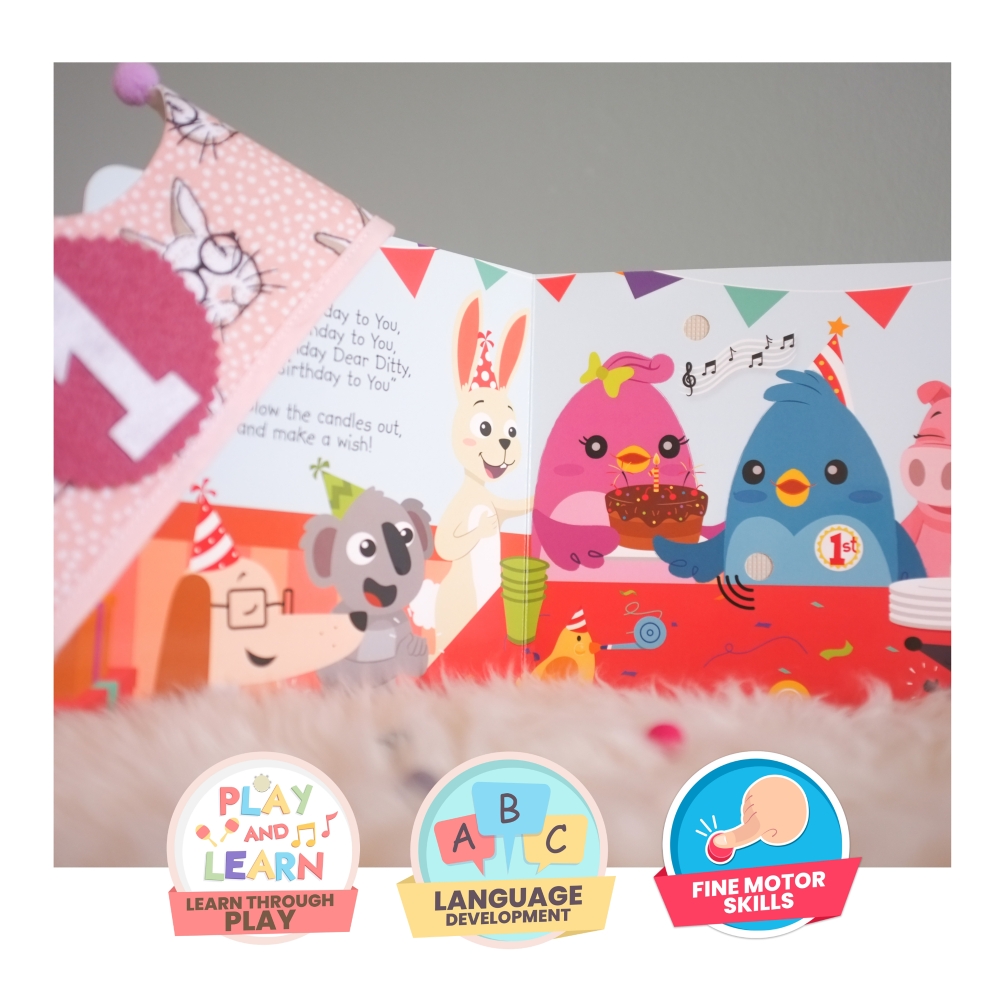 LIBRO INFANTIL CANCIONES DE CUMPLEAÑOS (INGLÉS) MUSICAL DITTY BIRD - 4