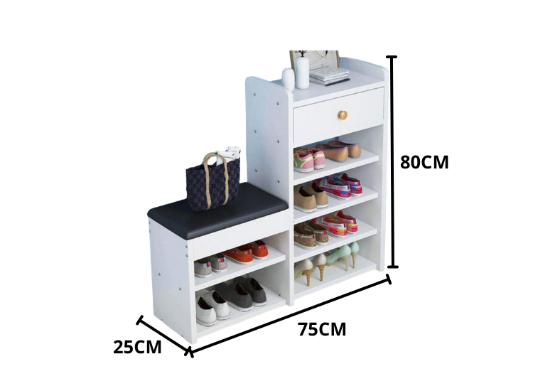 ZAPATERA ELIOT 12 PARES BLANCO MUEBLES GAUDI - 3