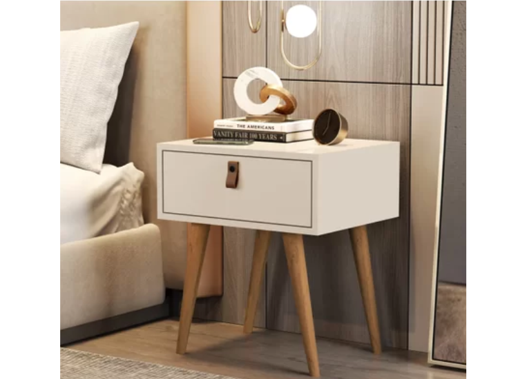 VELADOR PILI JALADOR DE CUERO BLANCO MUEBLES GAUDI - 2